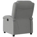 Sillón reclinable orejero ajustable, tela de poliéster gris oscuro, reclinación de 135°, cine en casa