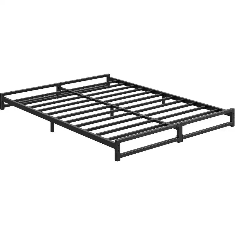 Full Upholstered Platform Bed with Adjustable Headboard. Heavy-Duty Wood Slat Support, Noise-Free, No Box Spring Needed & Easy Assembly.