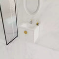 Wall-Mounted Bathroom Vanity With Sink, Storage Drawers, Plywood Floating Vanity, Wall Mount Bathroom Cabinet Gloss White