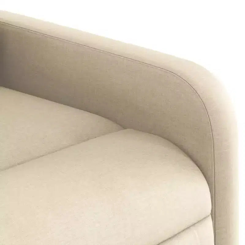 Sillón Reclinable de Masaje, Tapicería de Tela Negra con Asiento y Respaldo Acolchados