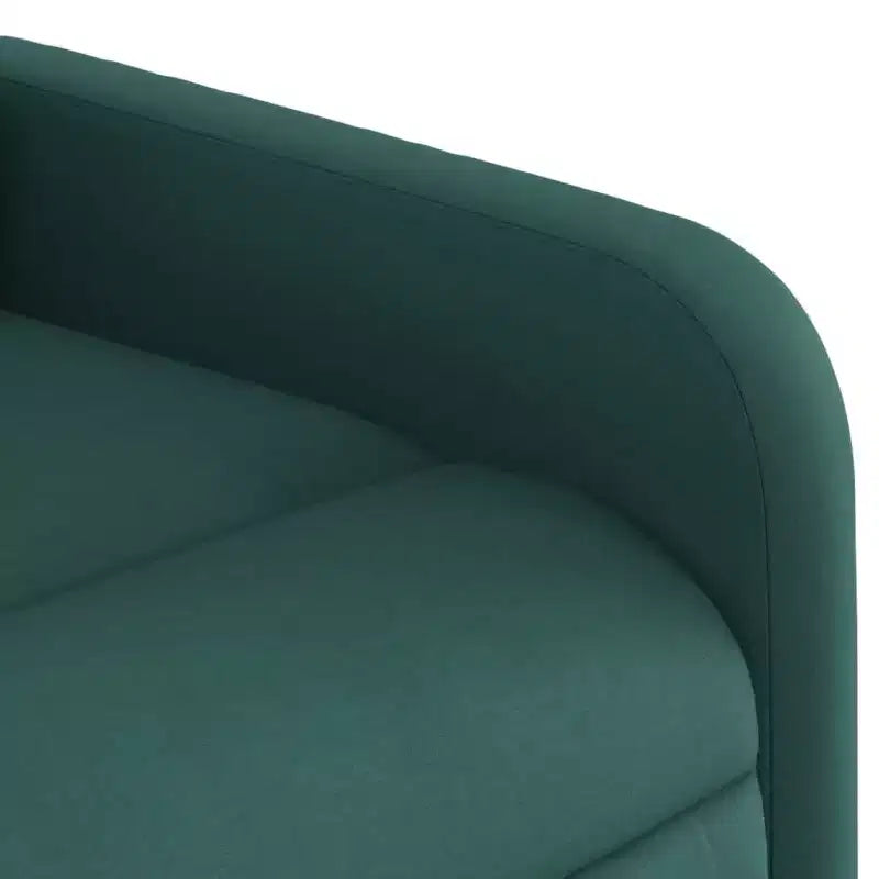 Sillón Reclinable de Masaje, Tapicería de Tela Negra con Asiento y Respaldo Acolchados