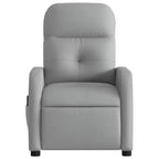 Sillón Reclinable de Masaje, Tapicería de Tela Negra con Asiento y Respaldo Acolchados