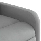 Sillón Reclinable de Masaje, Tapicería de Tela Negra con Asiento y Respaldo Acolchados