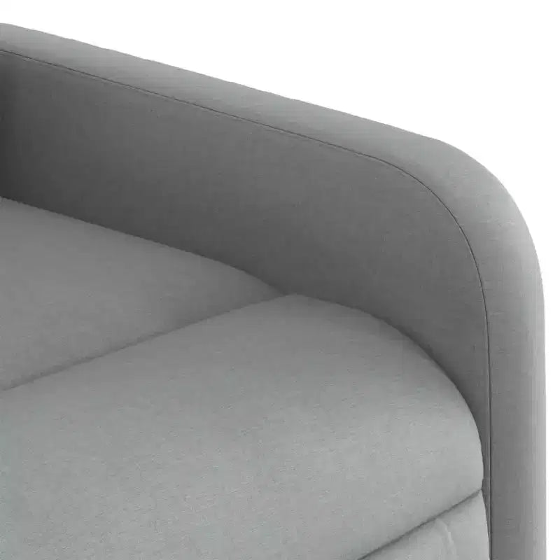 Sillón Reclinable de Masaje, Tapicería de Tela Negra con Asiento y Respaldo Acolchados