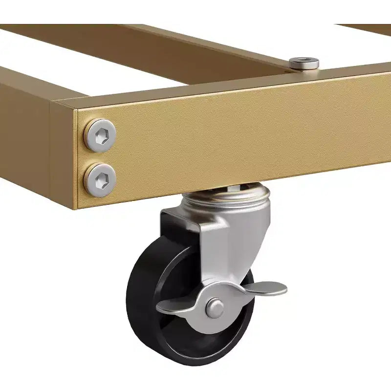Cama nido doble de metal con colchón adicional, estructura resistente, ruedas con freno y listones de metal. Ideal para dormitorio, habitación de invitados o sala de estar.