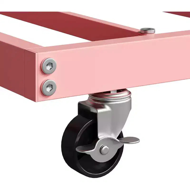 Cama nido doble de metal con colchón adicional, estructura resistente, ruedas con freno y listones de metal. Ideal para dormitorio, habitación de invitados o sala de estar.