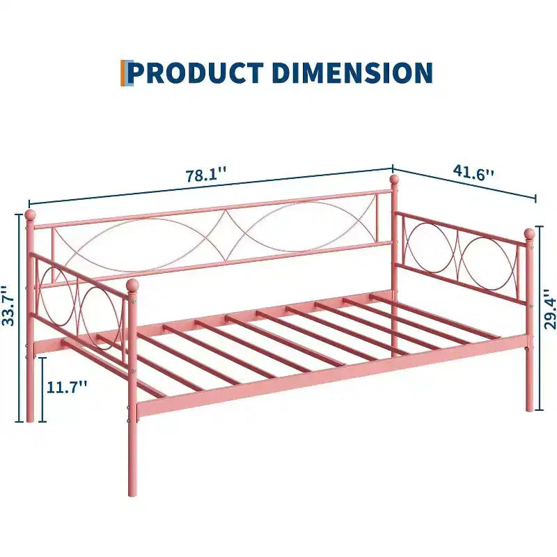 Cama nido doble de metal con colchón adicional, estructura resistente, ruedas con freno y listones de metal. Ideal para dormitorio, habitación de invitados o sala de estar.