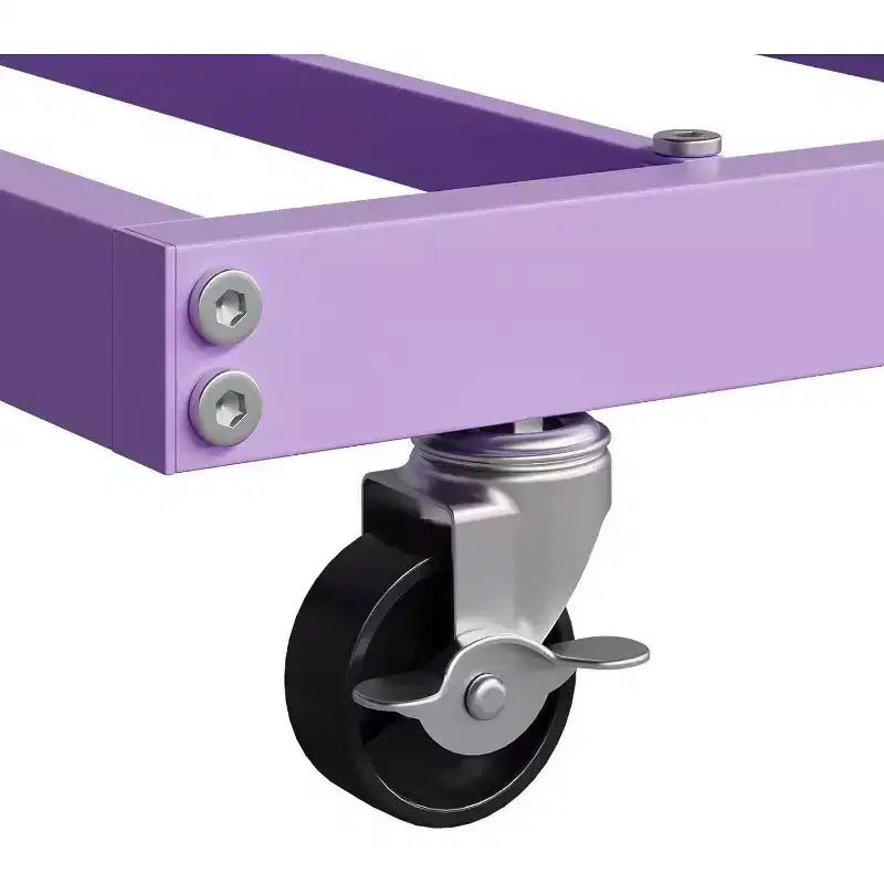 Cama nido doble de metal con colchón adicional, estructura resistente, ruedas con freno y listones de metal. Ideal para dormitorio, habitación de invitados o sala de estar.
