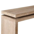 Mesa consola rústica de 60" - Mesa de entrada de madera retro con diseño de suspensión de doble tablero, mesa de sofá para sala de estar