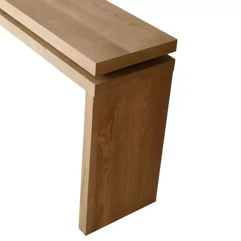 Mesa consola rústica de 60" - Mesa de entrada de madera retro con diseño de suspensión de doble tablero, mesa de sofá para sala de estar