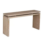 Mesa consola rústica de 60" - Mesa de entrada de madera retro con diseño de suspensión de doble tablero, mesa de sofá para sala de estar