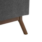 23.2 Otomana de Almacenamiento de Mediados de Siglo para Sala de Estar y Dormitorio, Taburete Versátil, Otomana/Mesa de Centro Suave de Lino, Capacidad 181 kg