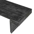 Mesa de centro industrial vintage americana con almacenamiento de doble nivel, 52 pulgadas de ancho para sala de estar