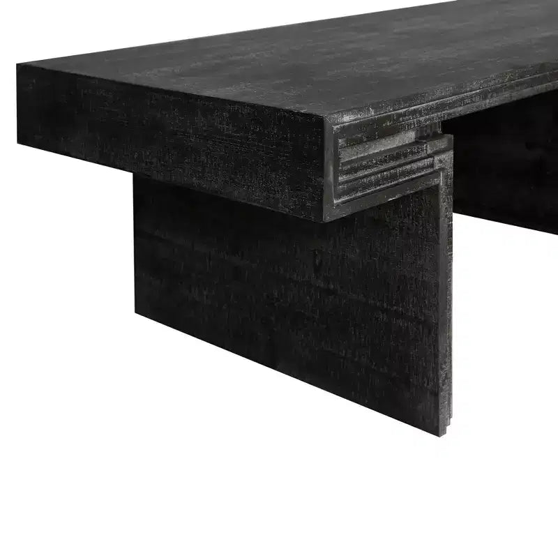 Mesa de centro industrial vintage americana con almacenamiento de doble nivel, 52 pulgadas de ancho para sala de estar