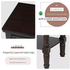 Consola de Madera Maciza Rústica de 23.7 pulgadas con 3 Cajones y Estante Inferior, Gris
