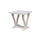 Lacasa Solid Wood End Table Unfinished - International Concepts
